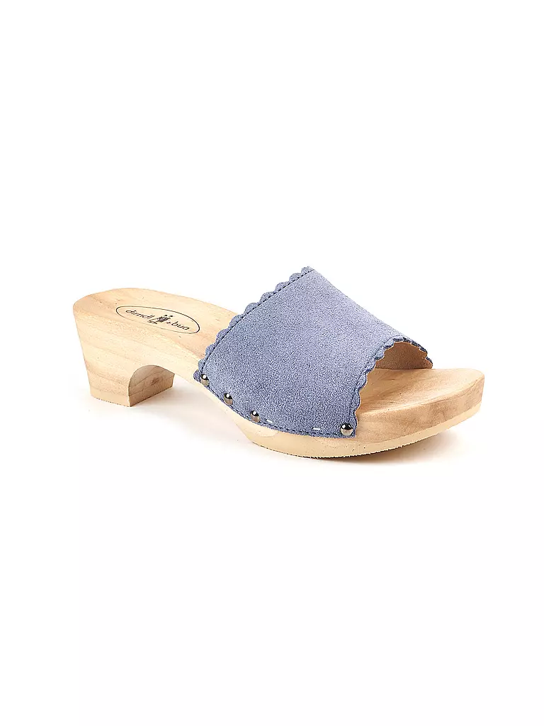 DIRNDL & BUA Trachtenschuhe - Pantolette blau