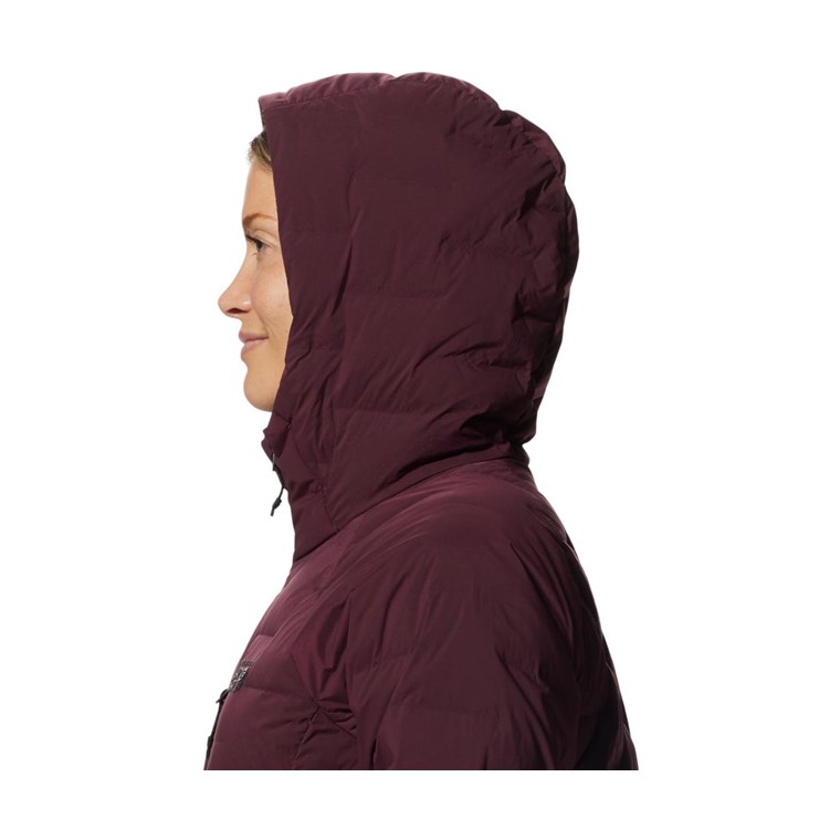 Mountain Hardwear Stretchdown Hoody Jacket Women Cocoa Red