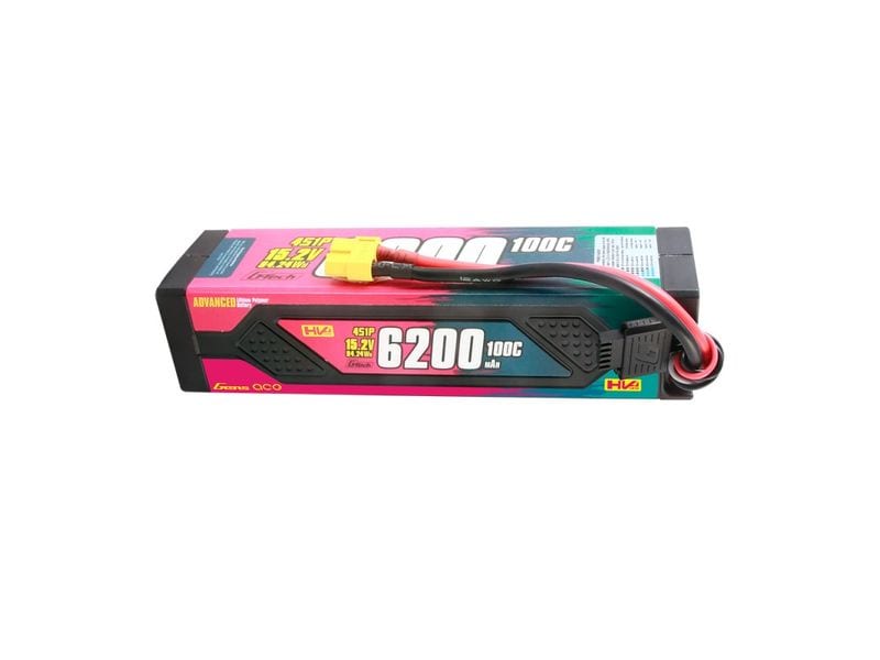 Gens ace RC-Akku LiHV 6200 mAh 15.2 V 100C Advanced, G-Tech 4S LiPo HV Akku mit XT90 Stecker
