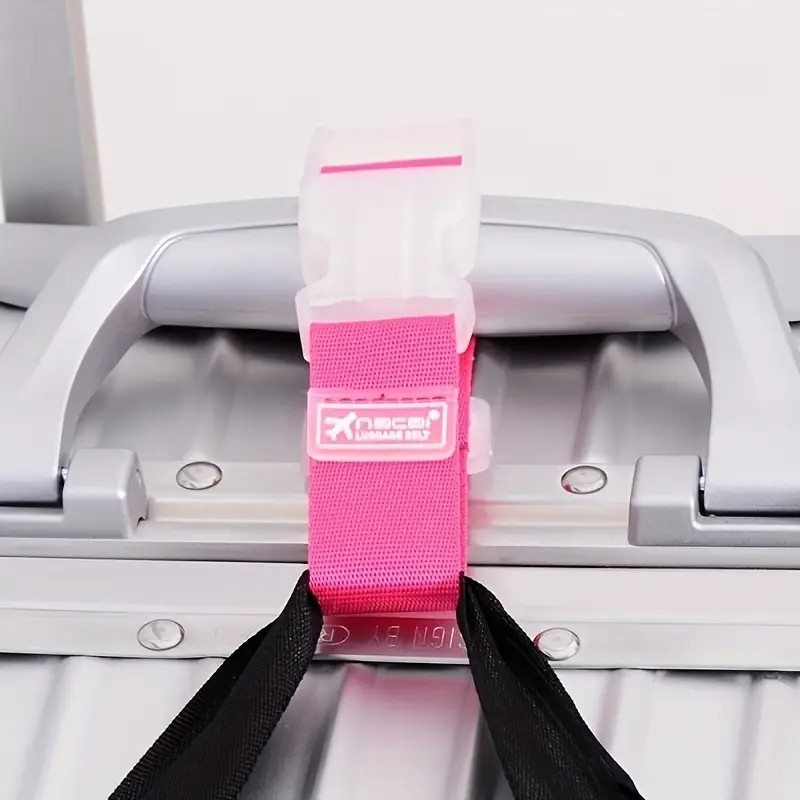 (25x330mm) Luggage Strap Verstellbarer Gepäck Befestigungsgurt mit Steckschnalle - Schwarz