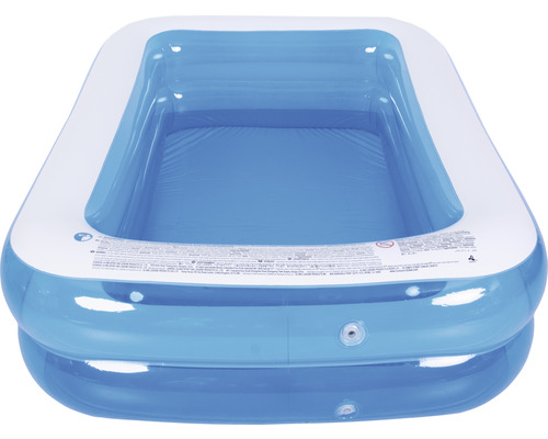 Opzetzwembad Fast-Set-Pool Familypool PVC rechthoekig 197x143x49 cm zonder accessoires blauw/wit