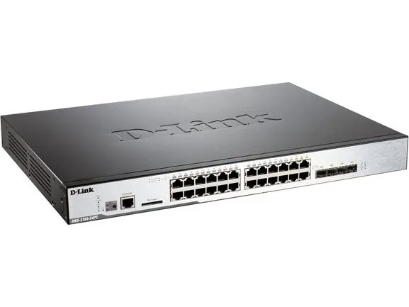 D-Link DWS 3160 - Switch - Administreret - 20 x 10/100/1000 (PoE)   4 x combo Gigabit SFP - monterbar på stativ - PoE