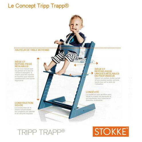 Chaise haute TRIPP TRAPP chêne naturel - STOKKE