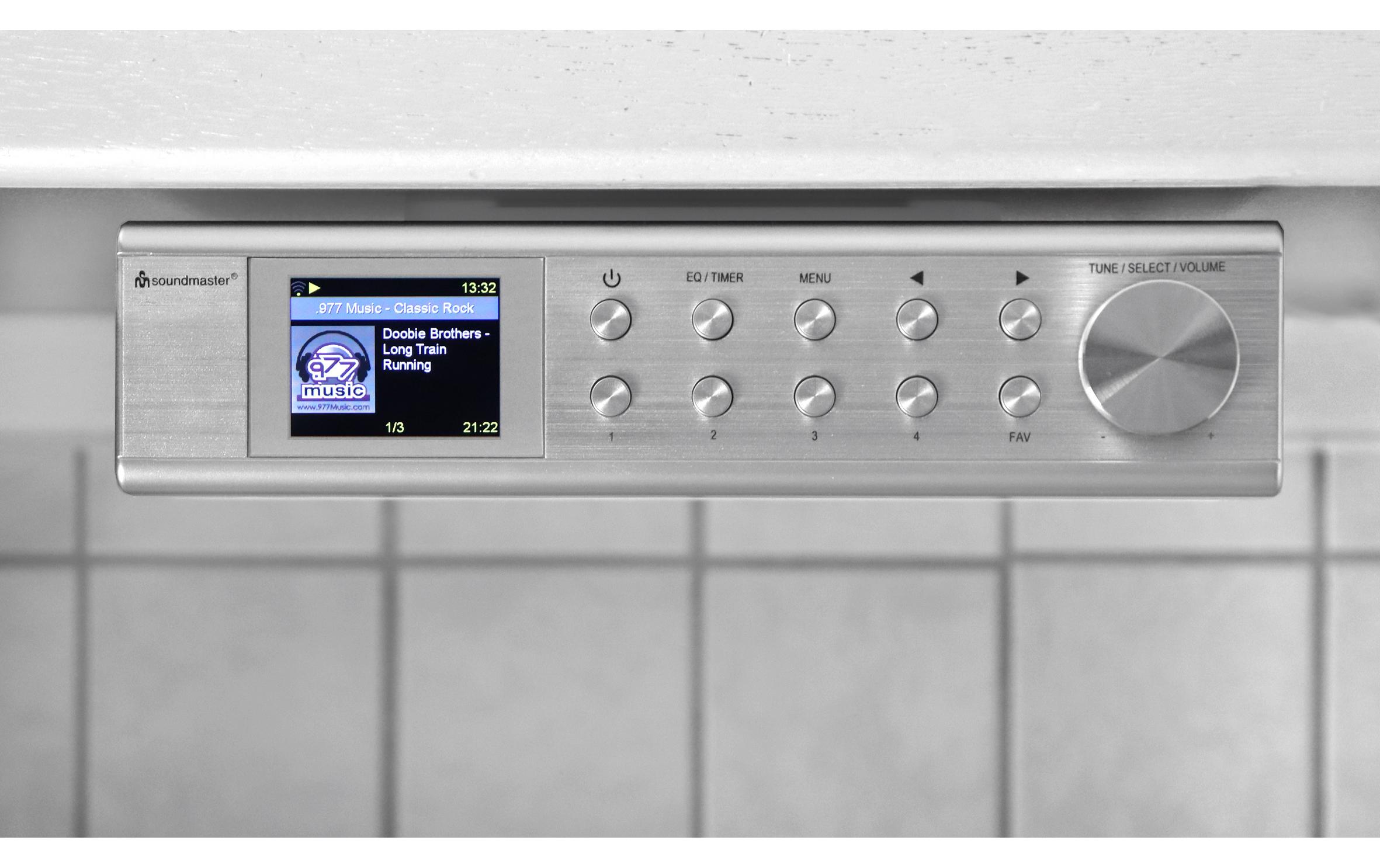 Küchenradio IR1500SI Silber<br>Internet/DAB+ Küchenunterbauradio mit Bluetooth