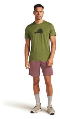 T-shirt Technique Icebreaker Merino 150 Tech Lite Cosy Camper Vert