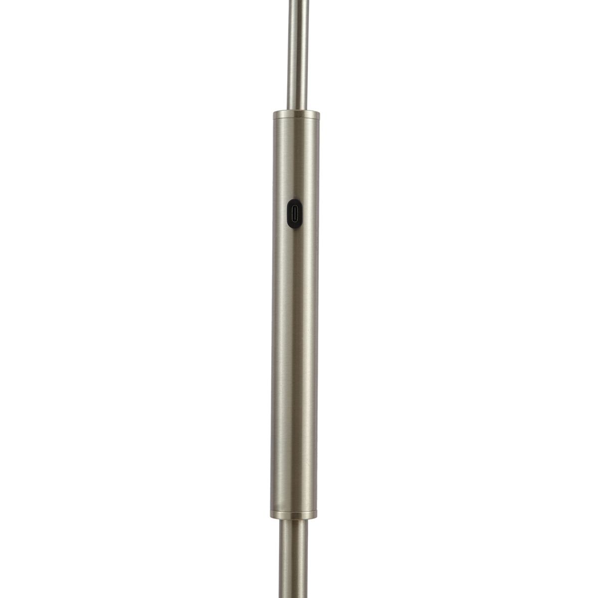 Moderne vloerlamp staal incl. LED 3-staps dimbaar oplaadbaar - Statler