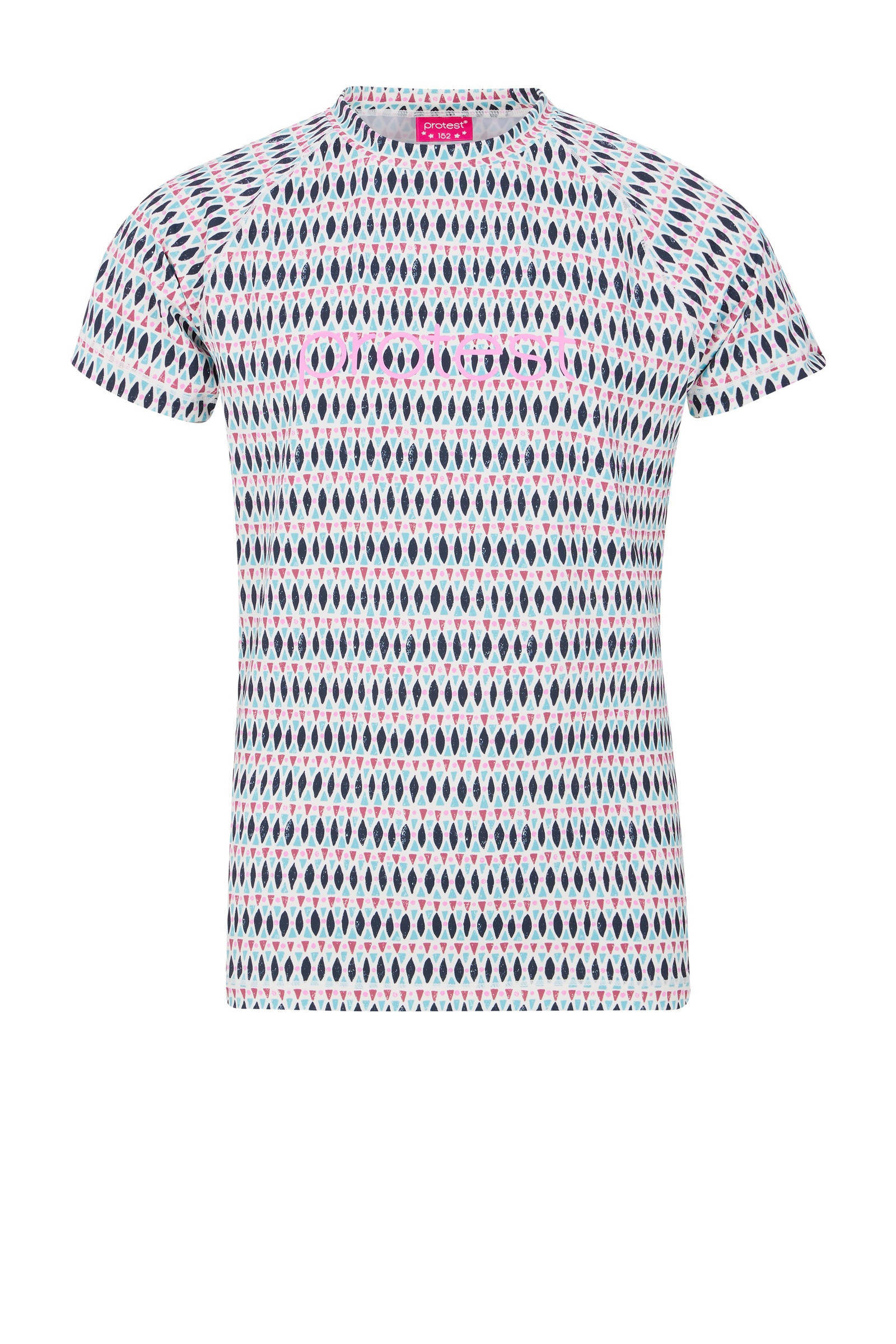 Protest UV T-shirt PRTICET JR blauw/roze