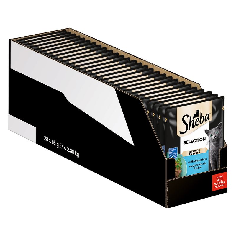 Mégapack Sheba 56 x 85 g pour chat ✓ pas cher