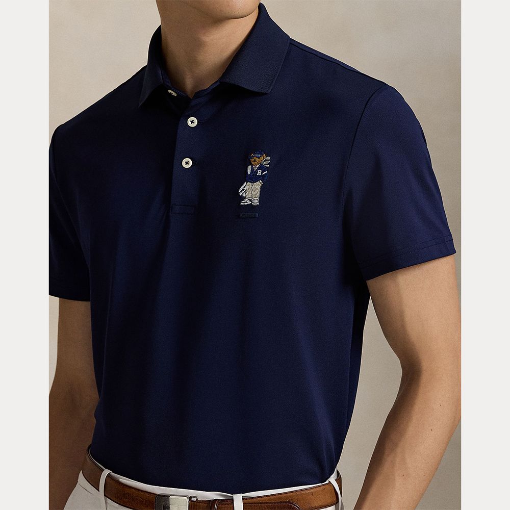 Polo Bear Tailored Fit Pique Herre Navy
