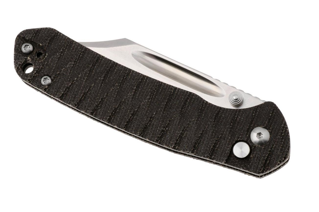 CJRB Pyrite Bowie J1942-ODG Satin AR-SFII, OD Green Micarta, zakmes