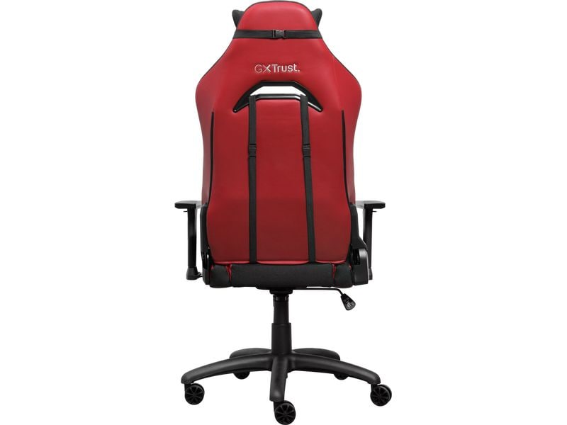 Trust Gaming-Stuhl GXT 714 RUYA Rot/Schwarz Komfortabler, vollständig einstellbarer Gaming-Stuhl, hergestellt aus recycelten Materialien