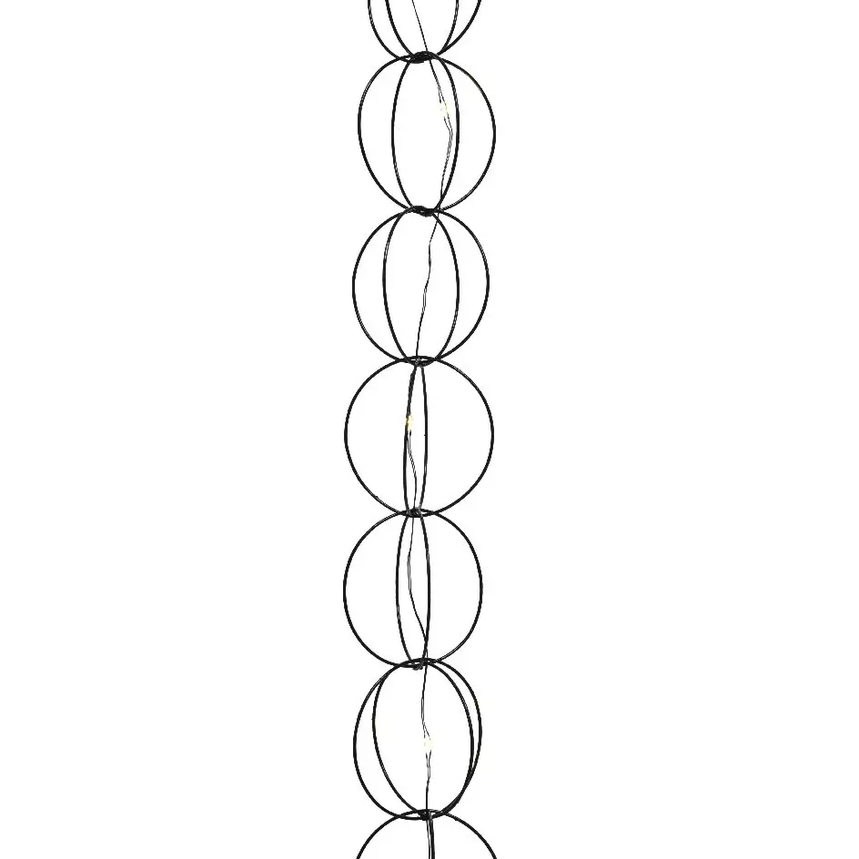 Guirlande lumineuse à piles 20 LED (1,9 m) Anneaux Blanc chaud