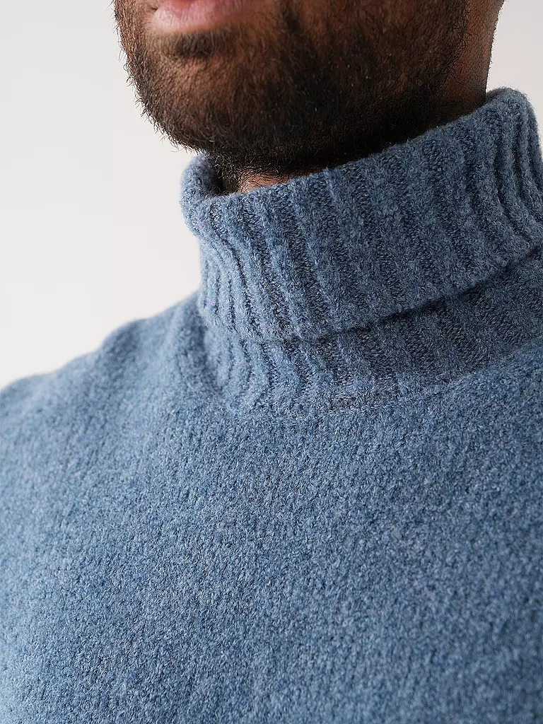 GRAN SASSO Rollkragenpullover hellblau