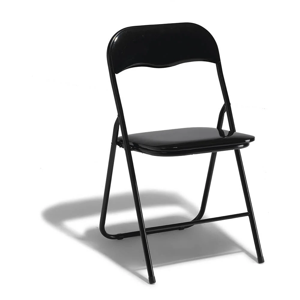 Chaise pliante Tracy métal noir