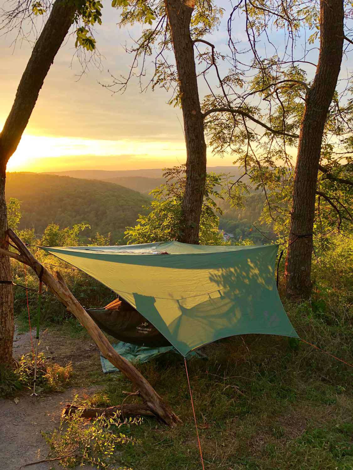 Amazonas Traveller Tarp Regendach  für Hängematte grün