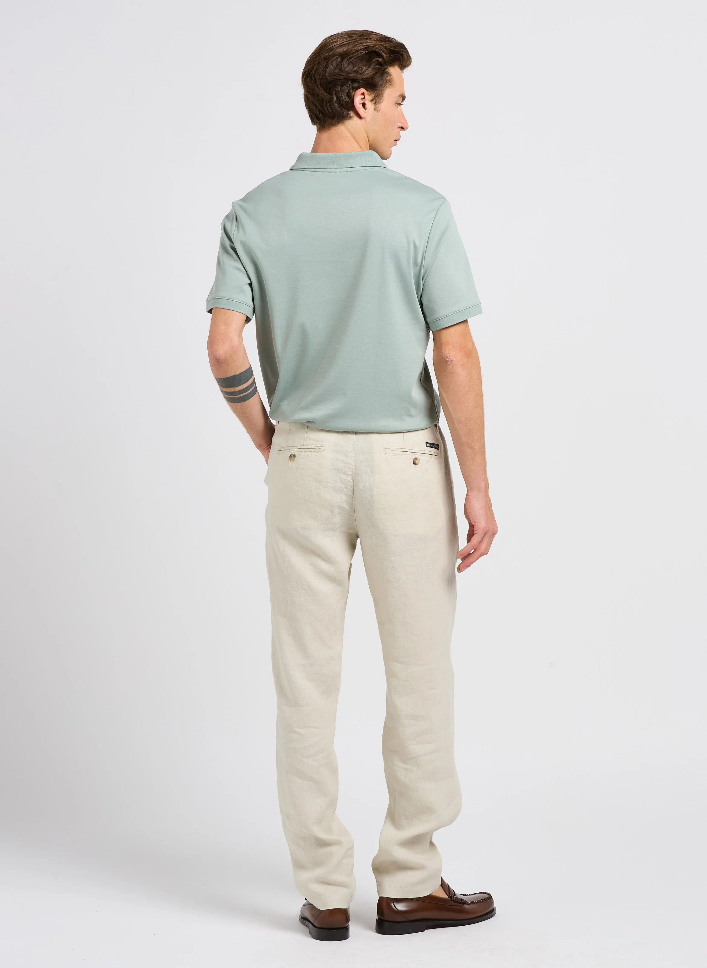 Polo slim-fit en coton | Gris