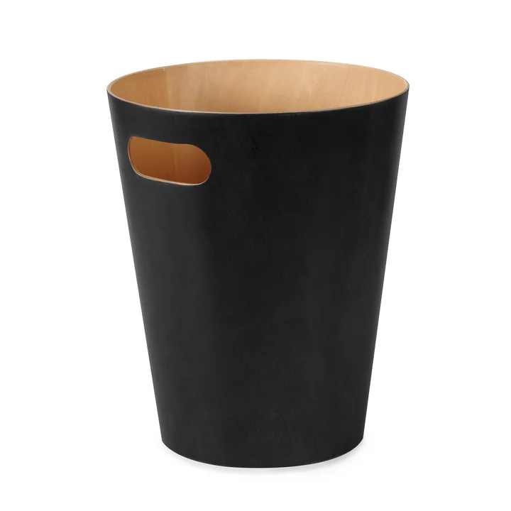 Umbra - Woodrow Papierkorb, schwarz