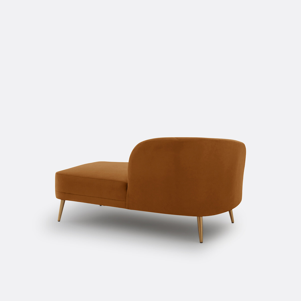 LA REDOUTE INTERIEURS<br>Cadeira longa de veludo, direita, Leone