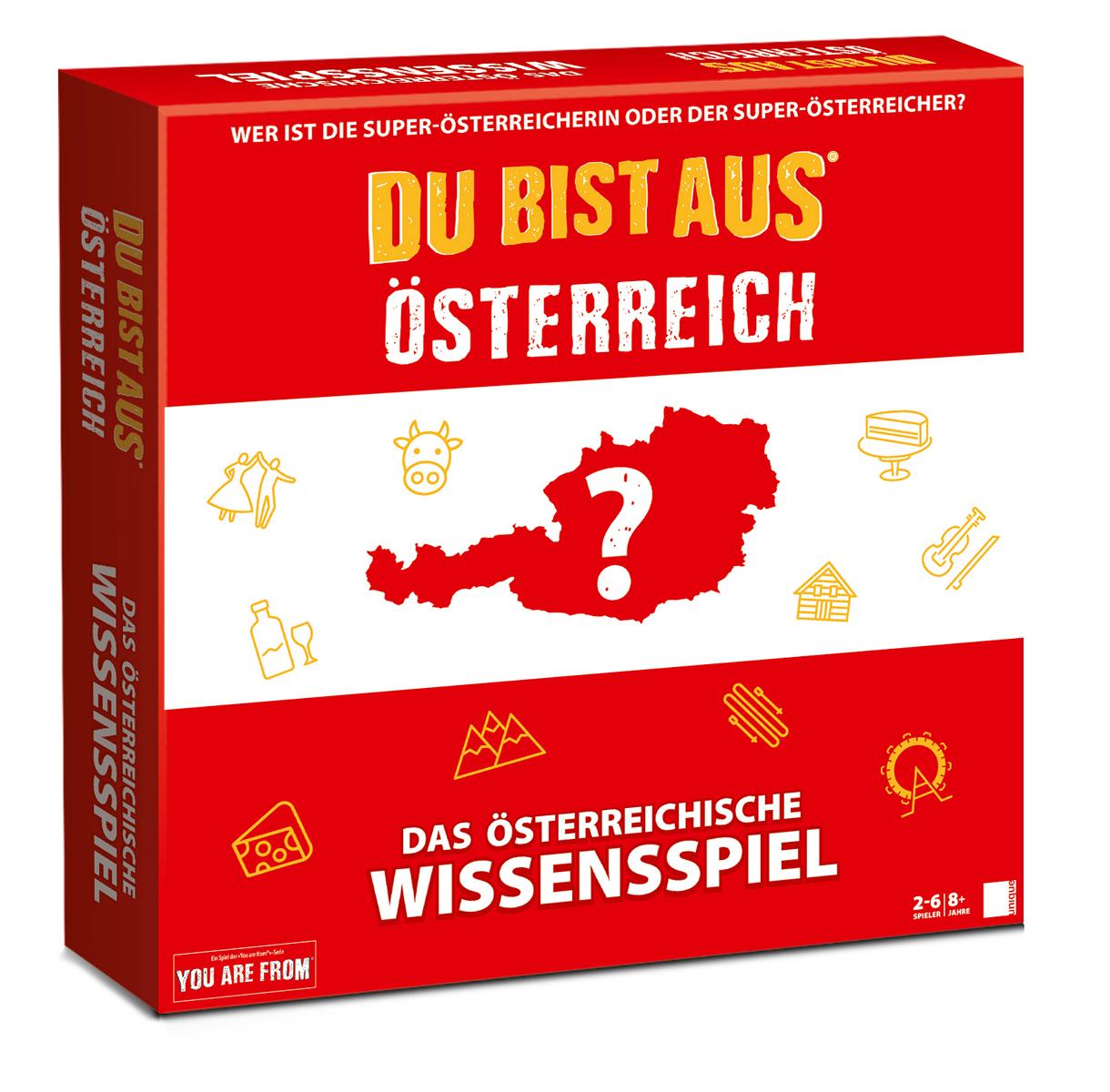 unique Gaming Spielware Du bist aus Österreich!- Das Wissensspiel