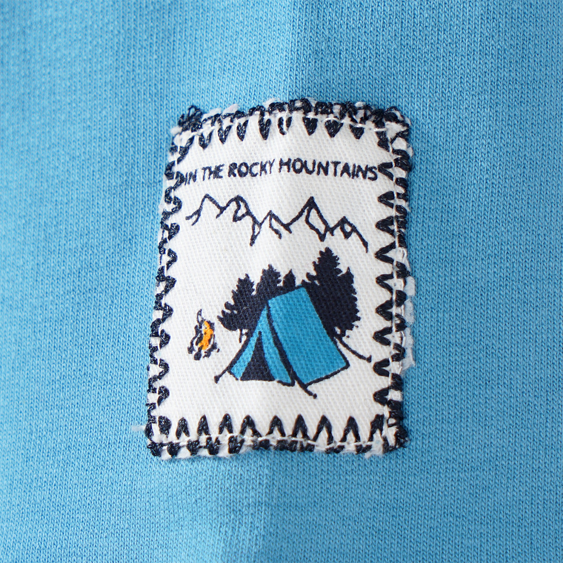 Topolino Jungen Langarmshirt mit Bär-Print blau