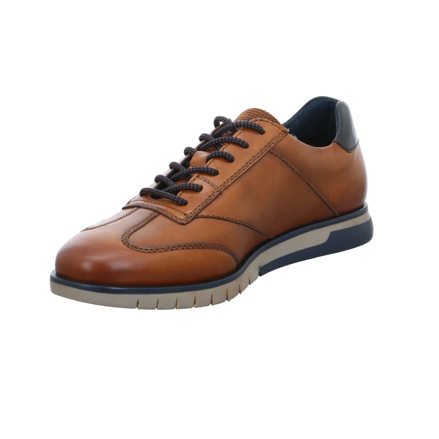 BUGATTI SHOES Halbschuhe Sneaker Cognac Leder