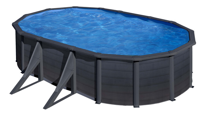 Pool oval sort 500 x 300 cm 14.550 liter - Swim & Fun