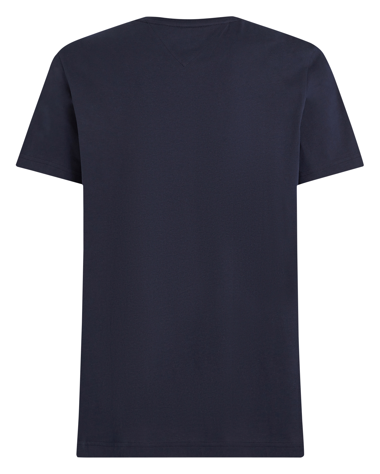 Tee-shirt col rond droit en coton | Bleu
