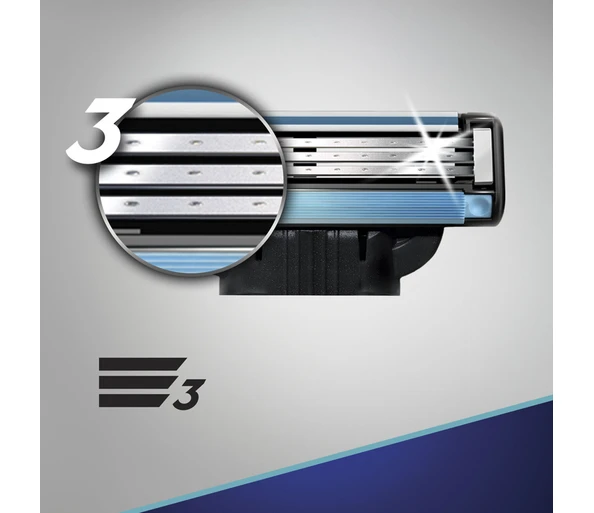 Gillette Mach3 Rasierklingen 8 Stück
