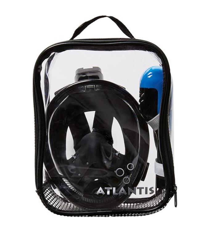 Atlantis Kids Zwart Blauw Snorkelmasker