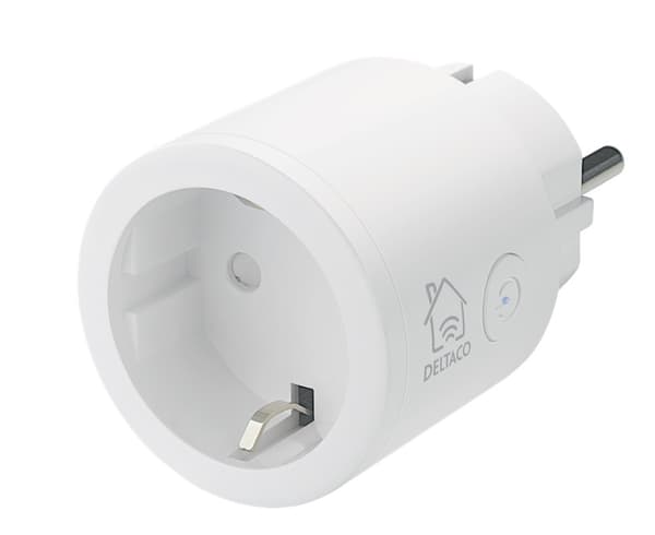 DELTACO SMART HOME-bryter, WiFi, 1xCEE 7/3, 10A, timer, 3-pk