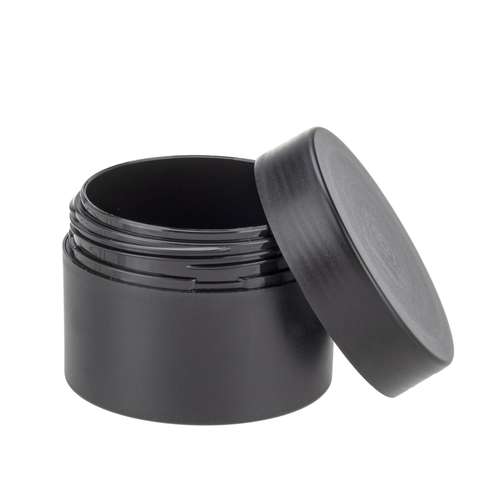 GLOREX leere Creme-Dose schwarz doppelwandig