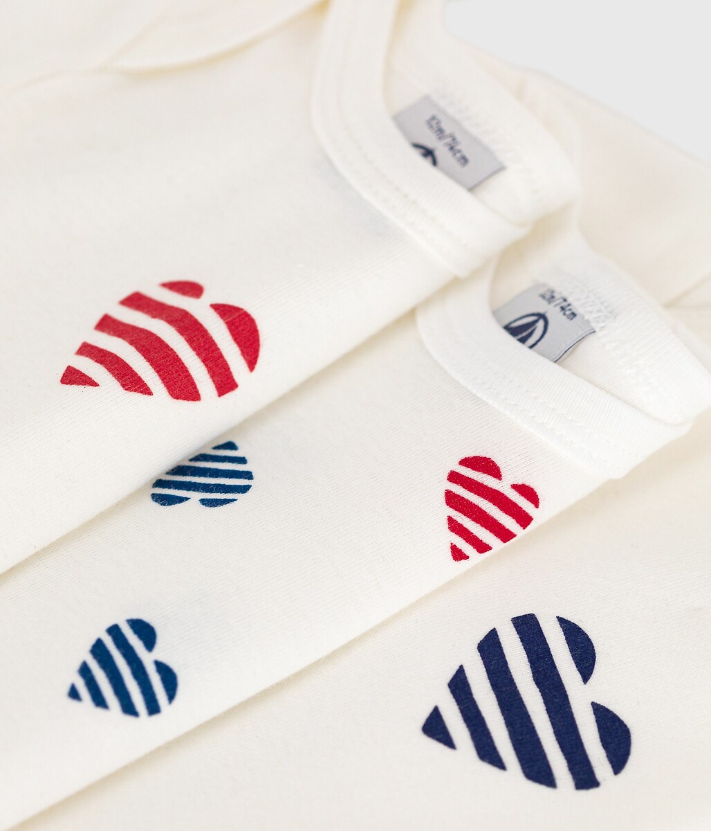 PETIT BATEAU<br>Conjunto de 3 bodies de manga curta