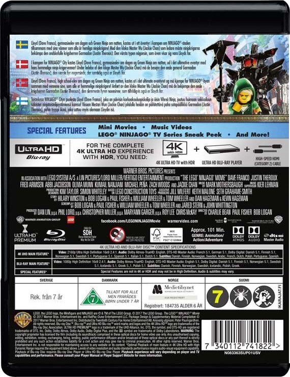 The Lego Ninjago Movie - 4K Ultra HD Blu-Ray
