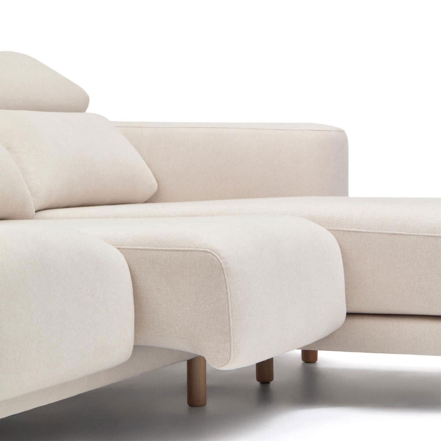 Kave Home Ecksofa SINGA naturweiß