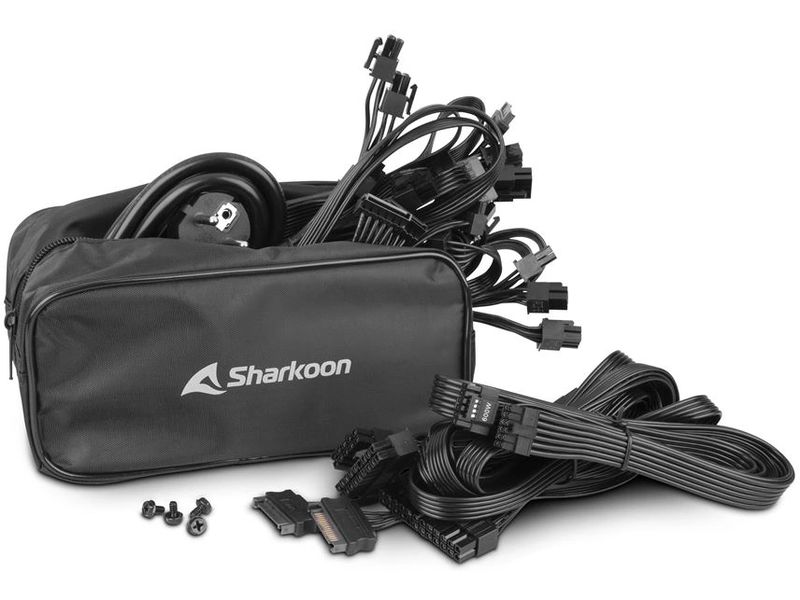 Sharkoon Netzteil Rebel P30 Gold 1300 W Vollmodulares Netzteil mit 135-Millimeter-Lüfter