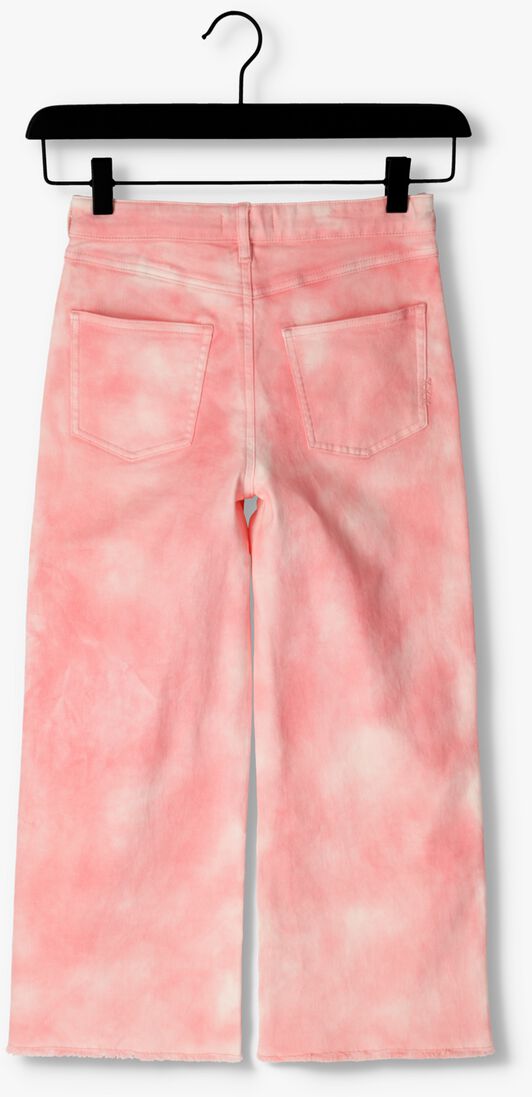 SCOTCH & SODA roze scotch & soda wide jeans subtle tie dye wide leg high rise pants