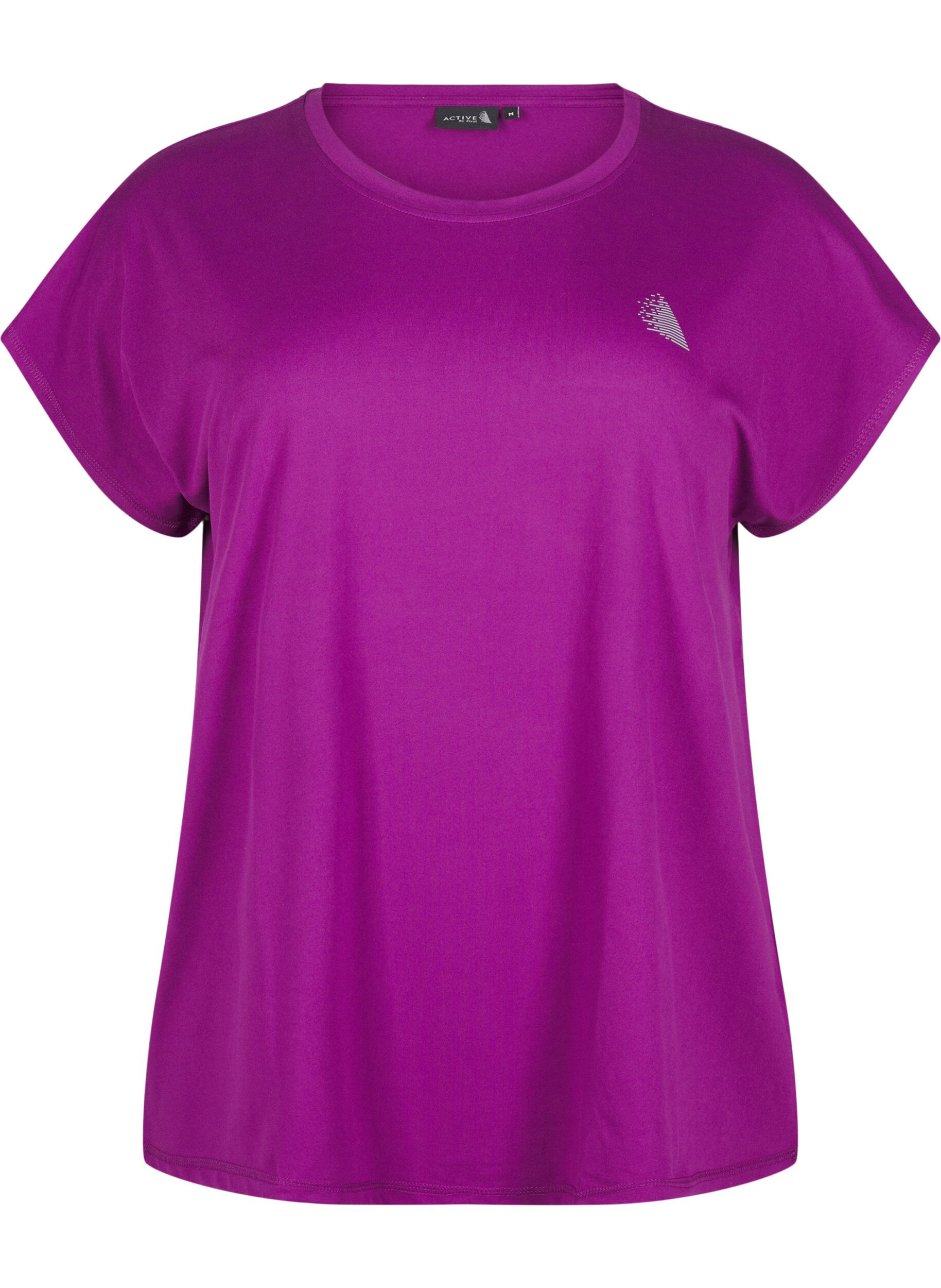 Ensfarvet trænings t-shirt