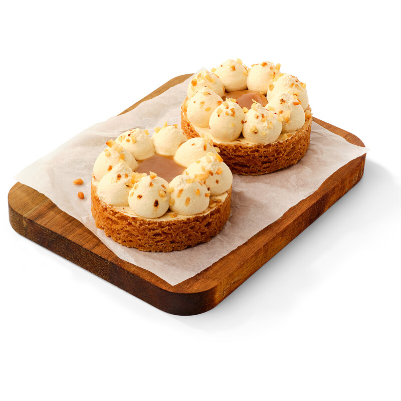 AH Hazelnootsmaak karamel gebakjes