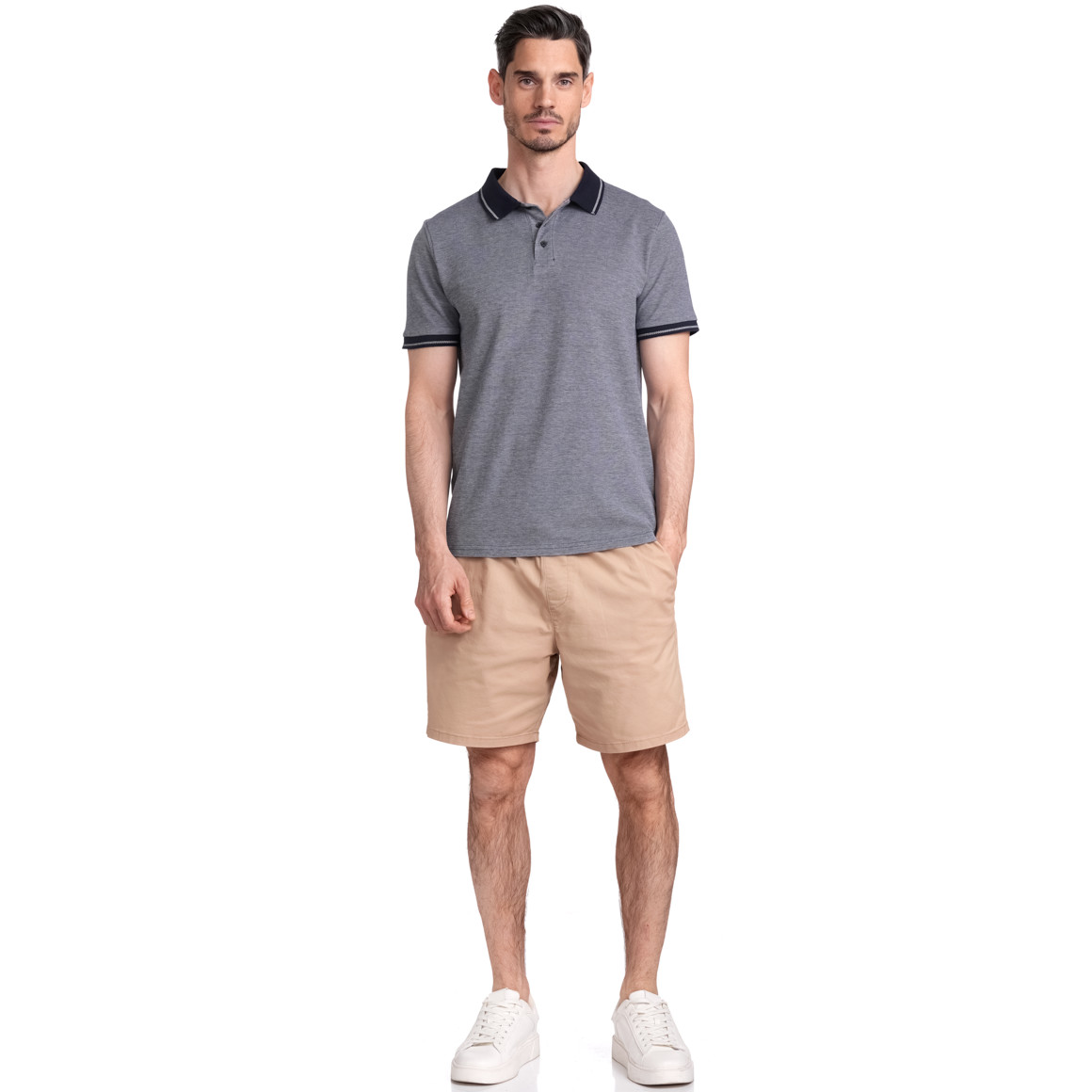 VanVaan Herren Poloshirt in Piqué-Qualität dunkelblau