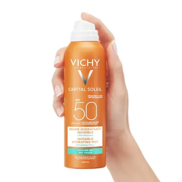 Vichy Capital Soleil Protetor Solar Hidratante Invisível em Spray FPS 50 200ml