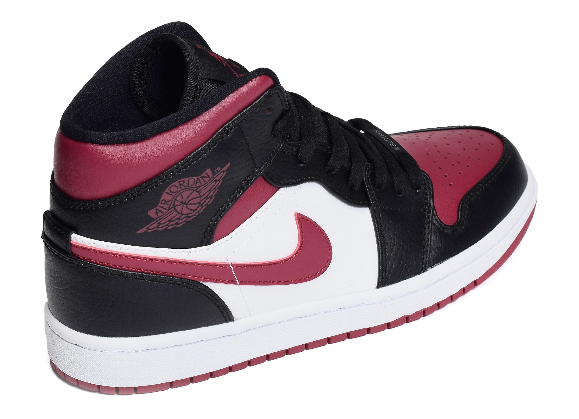 Air jordan mid noir bordeaux