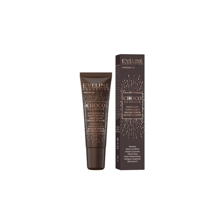 Eveline Choco Glamour Pflegender und feuchtigkeitsspendender Balsam – serum für den Tag 12 ml