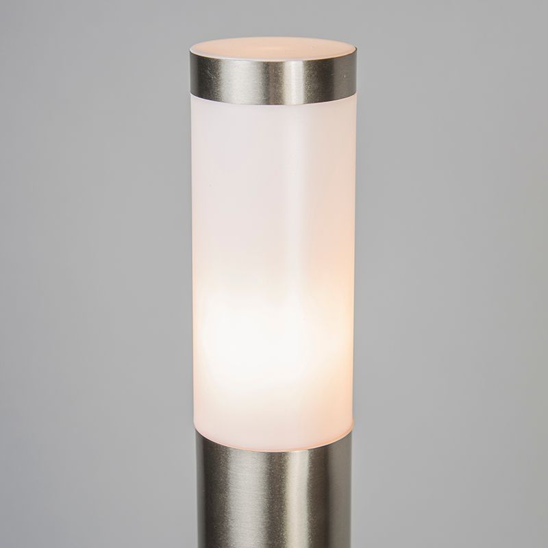 Buitenlamp paal staal 110 cm IP44 - Rox met grondpin en kabelmof