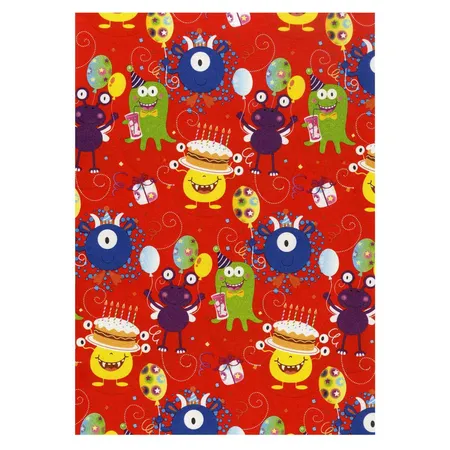 Idena Geschenkpapier 2 m x 70 cm, 1 Rolle, 10-fach sortiert