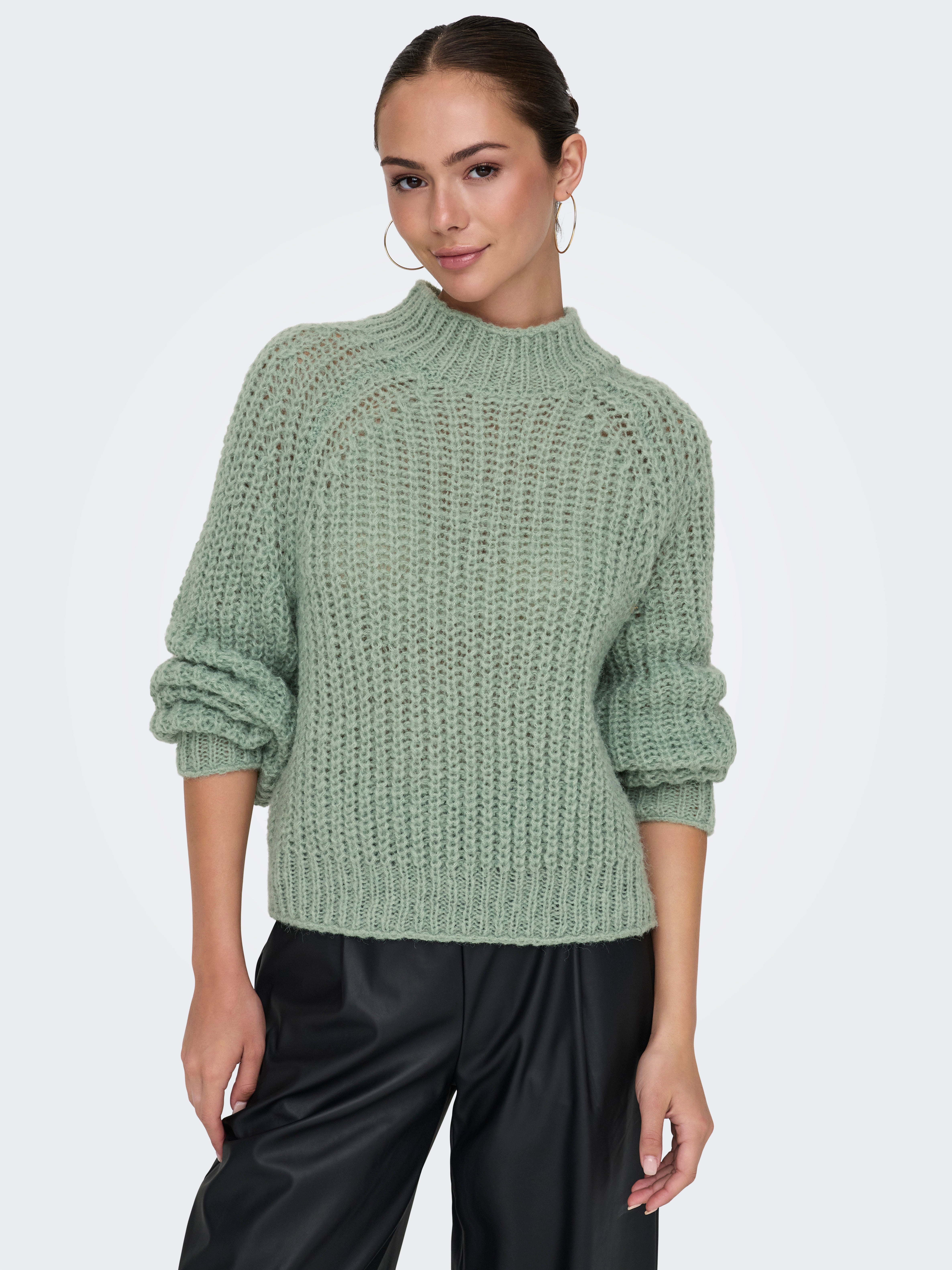 JDYASTRID Strickpullover Iceberg Green
