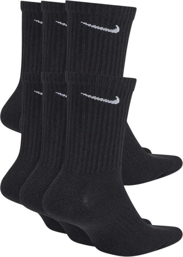 Nike Everyday Cushioned Tennisstromper 6 Par Sort