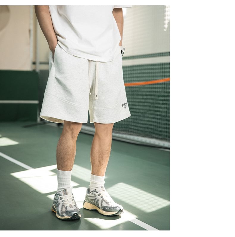 Really Point - Shorts met trekkoord en geborduurde letters