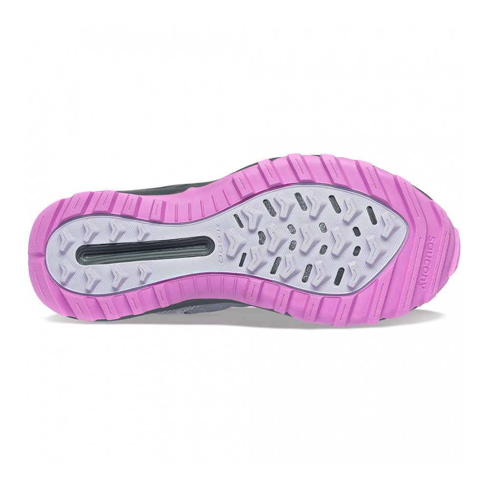 Saucony AURA TR - Chaussures trail Femme fossil/grape