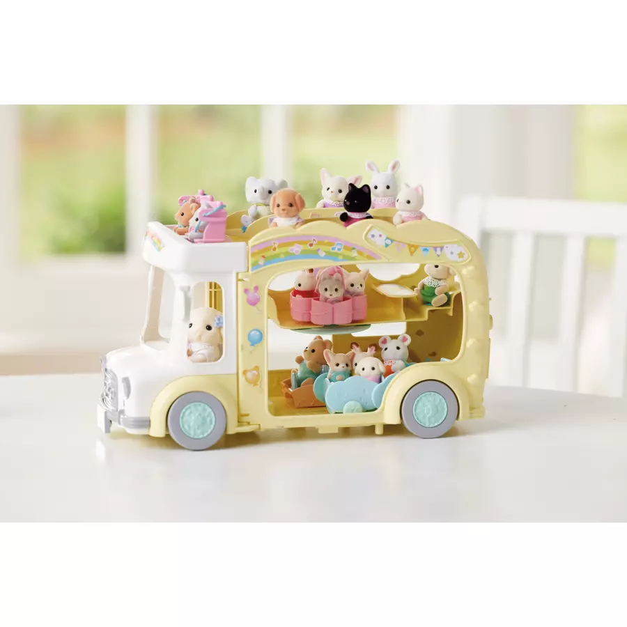 Sylvanian Families® Erlebniskindergarten Bus Regenbogen