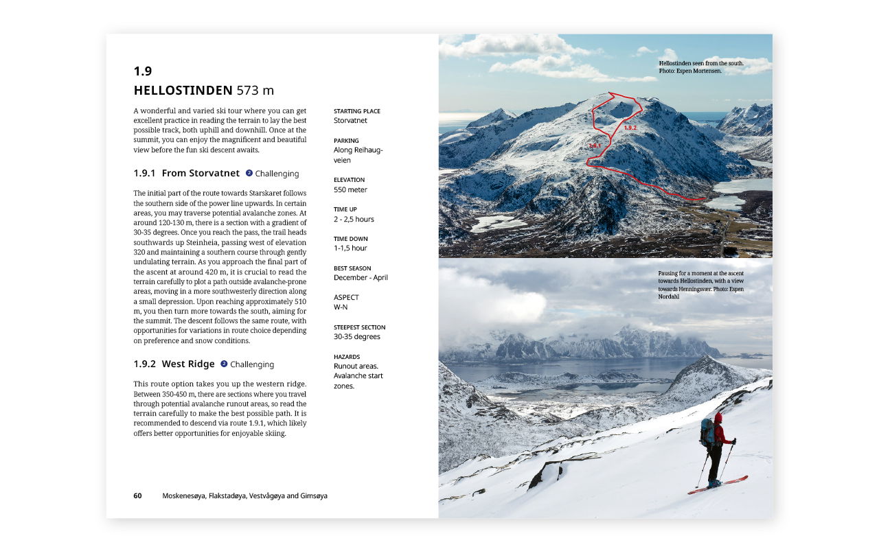 Bøker Ski Touring in Lofoten and Vesterålen